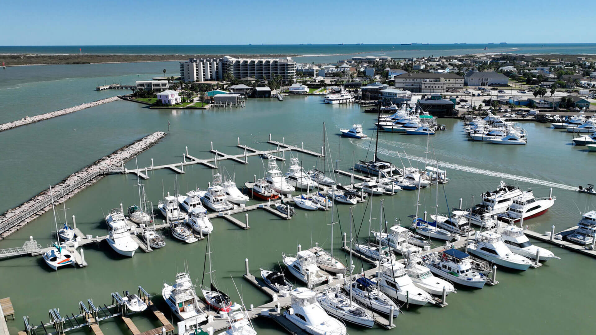 Port Aransas Marina near our Mustang Island Vacation Rentals