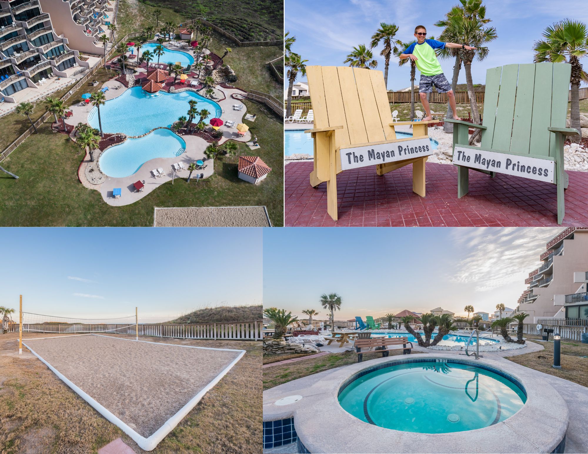 The Mayan Princess Beach Vacation Condos. Pools, Hot tub, Volley ball court